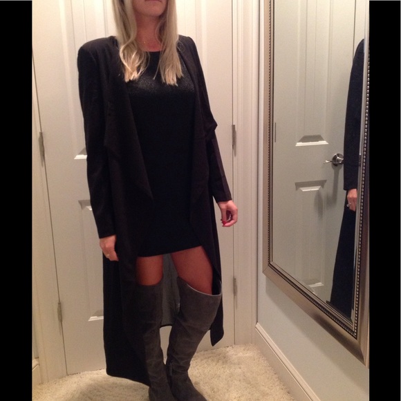 Dance & Marvel Cape Like Sheer Maxi Cardigan S - Picture 1 of 3